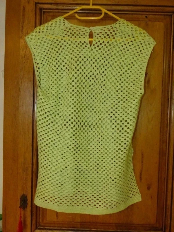 nieuw groen tanktop in breigoed maat 38 – photo 4